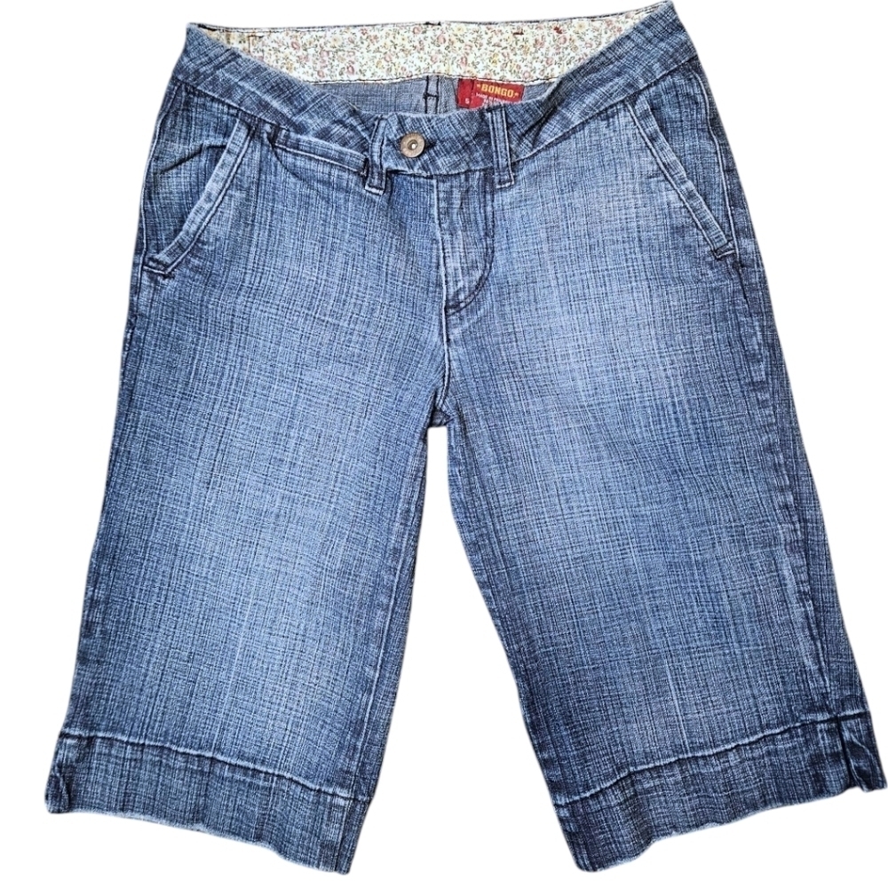 Bongo Low-rise Bermuda Jean Shorts Sz 5 Y2k 2000s Cutesy Preppy Mean Girls